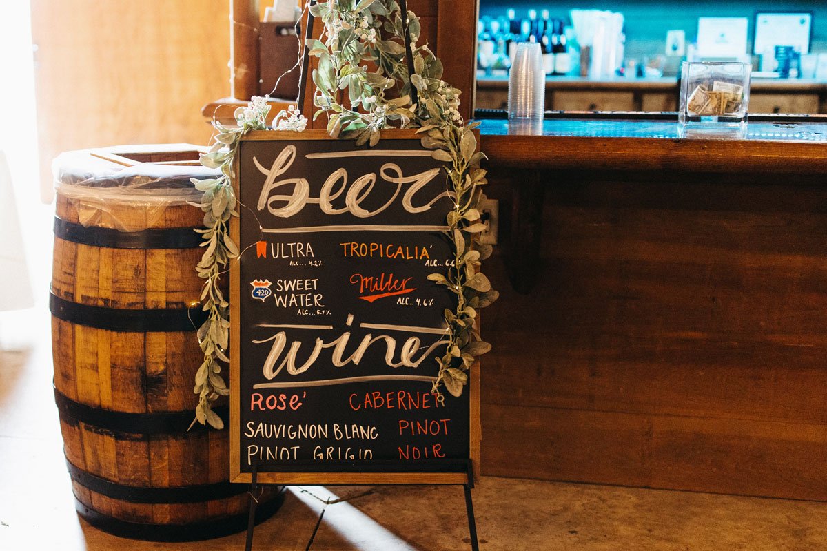 North Georgia Wedding Venues - full bar service